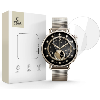 Tempered Glass Xiaomi Watch S4 41mm Tech-Protect Glass Fit+ Αντιχαρακτικό Γυαλί Προστασίας Οθόνης 2 Τεμάχια - Clear (5906302335435)