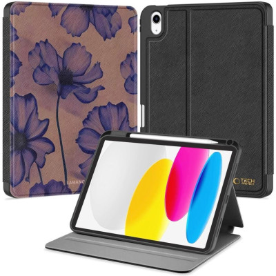 Θήκη iPad (A16) 11th Gen. 2025 11" / 10th Gen. 2022 10.9" Tech-Protect Lamano Smartcase Flip με Υποδοχή για Apple Pencil - Velvet Night (5906302335893)