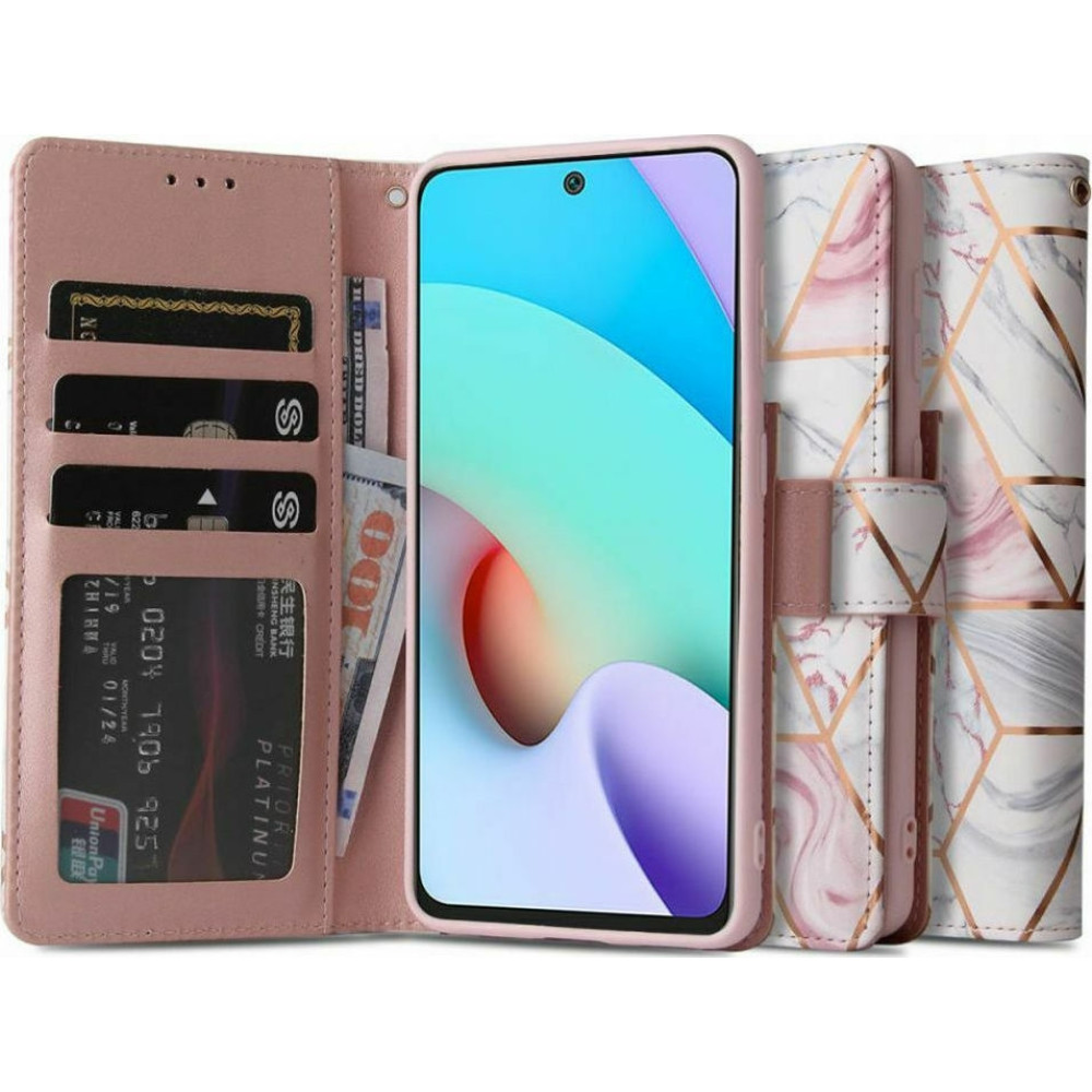 Tech-Protect Θήκη Πορτοφόλι Xiaomi Redmi 10 - Marble (9589046918223)