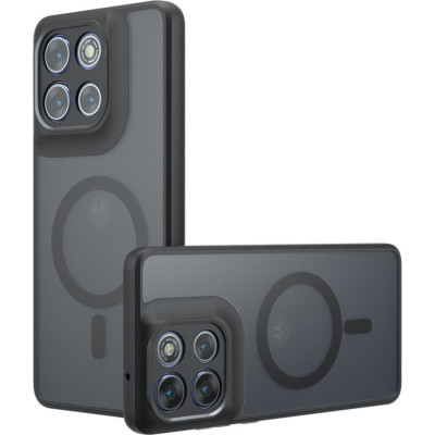 Θήκη Motorola Moto G86 / G86 Power Techsuit PureFrost Σκληρή Ημιδιάφανη με MagSafe - Frosted Black (5949419320307)