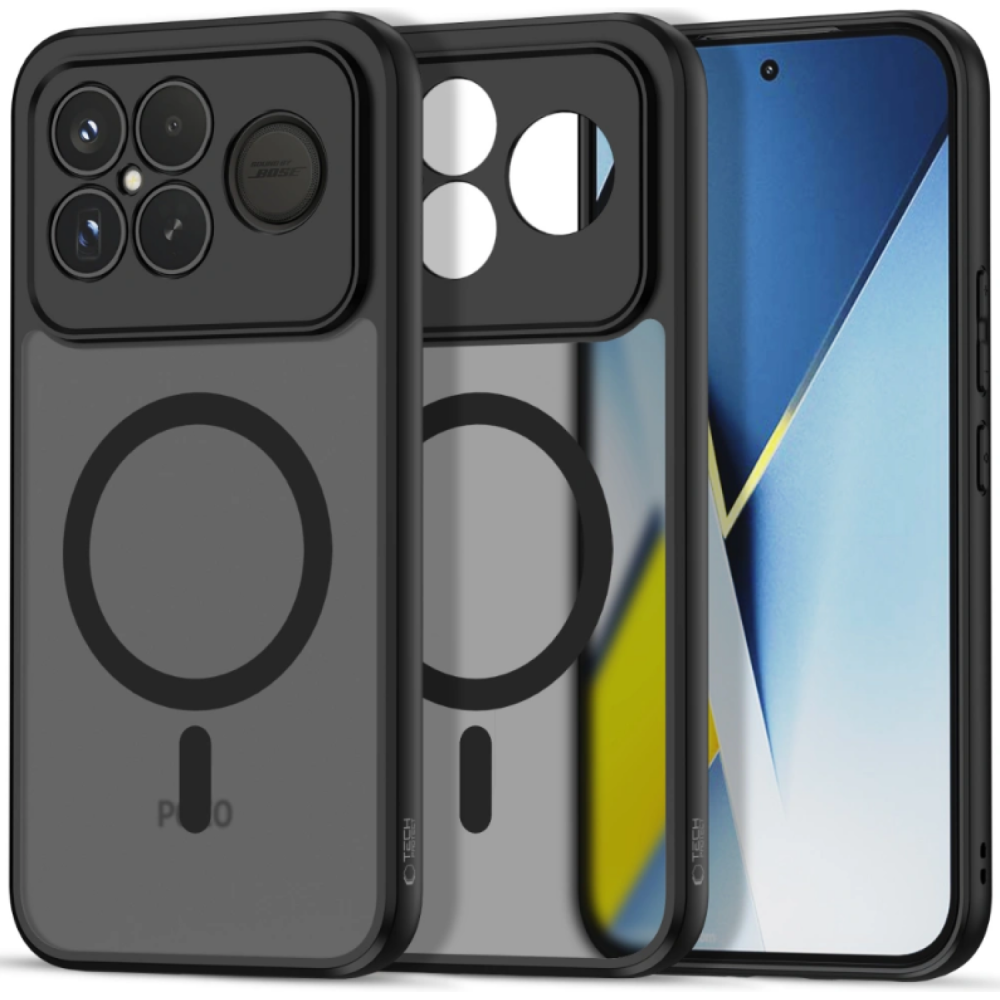 Θήκη Xiaomi Poco F8 Ultra Tech-Protect MagMat Σκληρή Ημιδιάφανη με MagSafe - Matte Black (5906302352715)