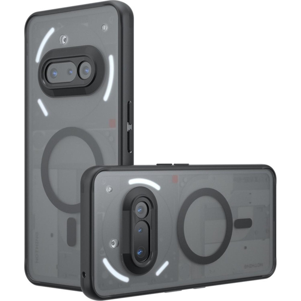Θήκη Nothing Phone 3a Techsuit PureFrost Σκληρή Ημιδιάφανη με MagSafe - Frosted Black (5949419320277)
