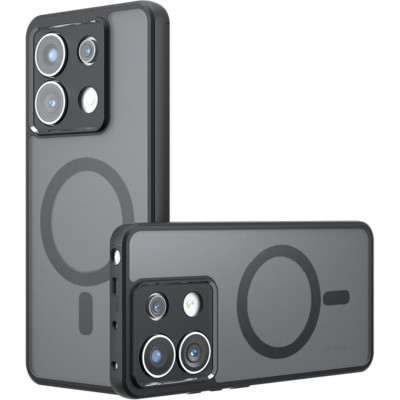 Θήκη Xiaomi Redmi Note 13 Pro 5G / Poco X6 Techsuit PureFrost Σκληρή Ημιδιάφανη με MagSafe - Frosted Black (5949419320673)