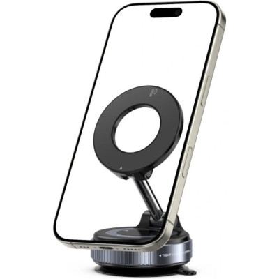 Βάση Κινητών Αυτοκινήτου Tech-Protect N60 Μαγνητική MagSafe με Βεντούζα για Ταμπλό / Παρμπρίζ & Λείες Επιφάνειες - Black (5906302368600)