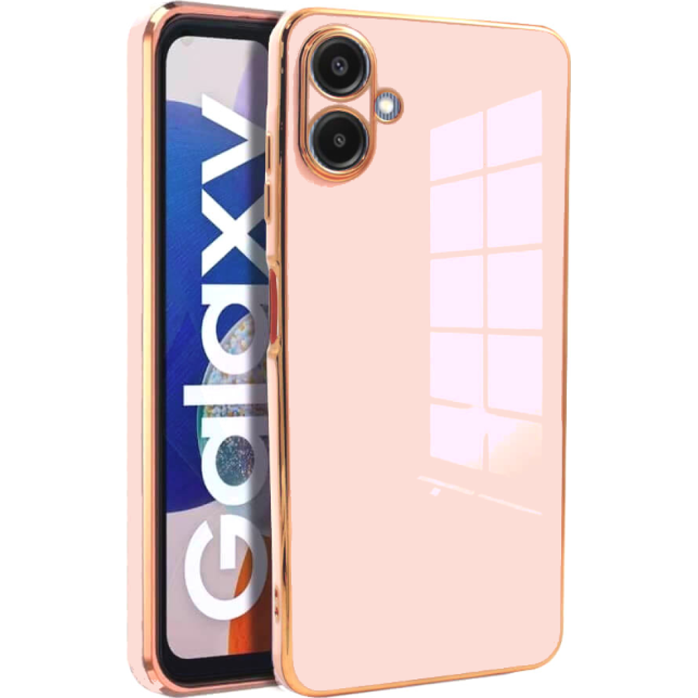 Θήκη Samsung Galaxy A06 Bodycell Gold Plated Σιλικόνης - Pink (5206015081279)