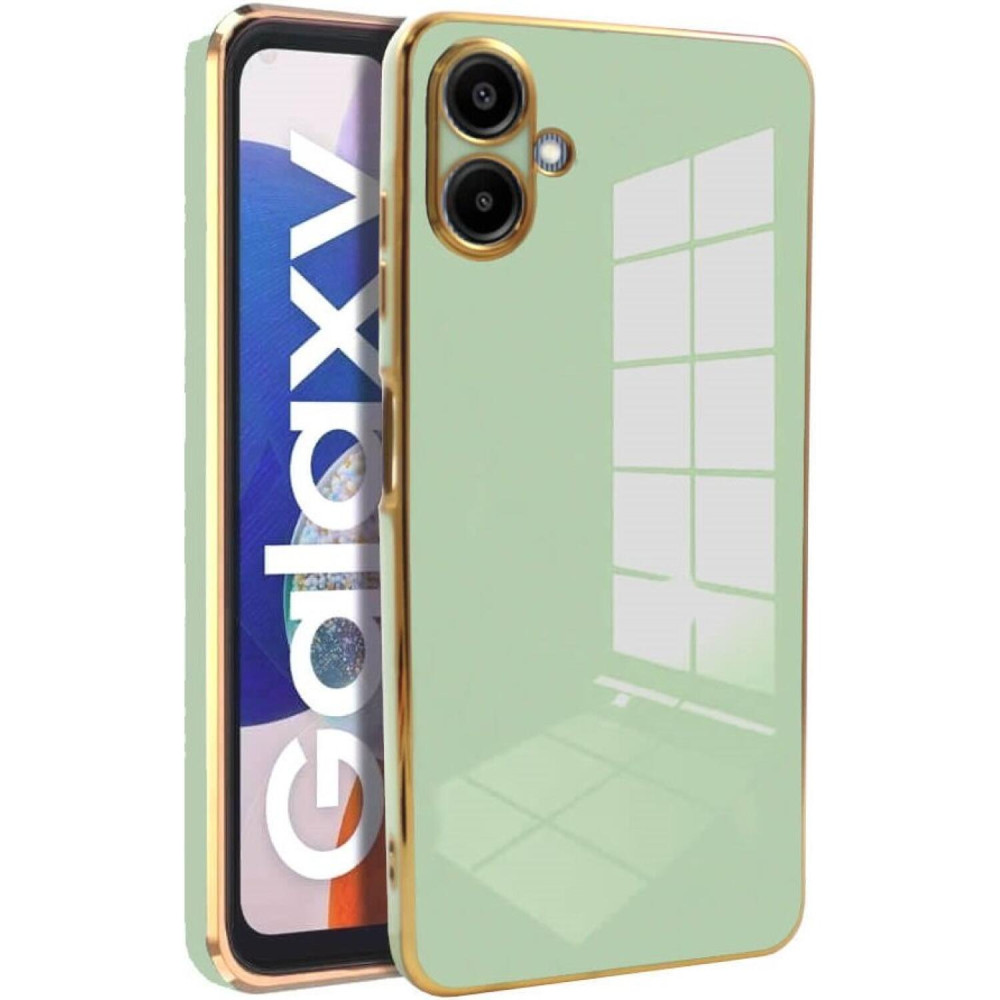 Θήκη Samsung Galaxy A06 Bodycell Gold Plated Σιλικόνης - Mint Green (5206015081262)