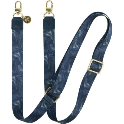 Λουράκι Λαιμού AVY Nylon Crossbody Strap Αποσπώμενο για Θήκες Κινητών / Smartphones - Obscura Blue (8719246497865)