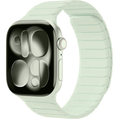 Λουράκι Apple Watch Ultra/SE/11/10/9/8/7/6/5/4 (49/46/45/44mm) Buddi Fuse Μαγνητικό Σιλικόνης - Light Blue (8719246551017)