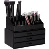 Θήκη Οργάνωσης Καλλυντικών Relaxdays Makeup Organiser και Μακιγιάζ με 3 Ράφια από Ακρυλικό - Black (10023137_46)
