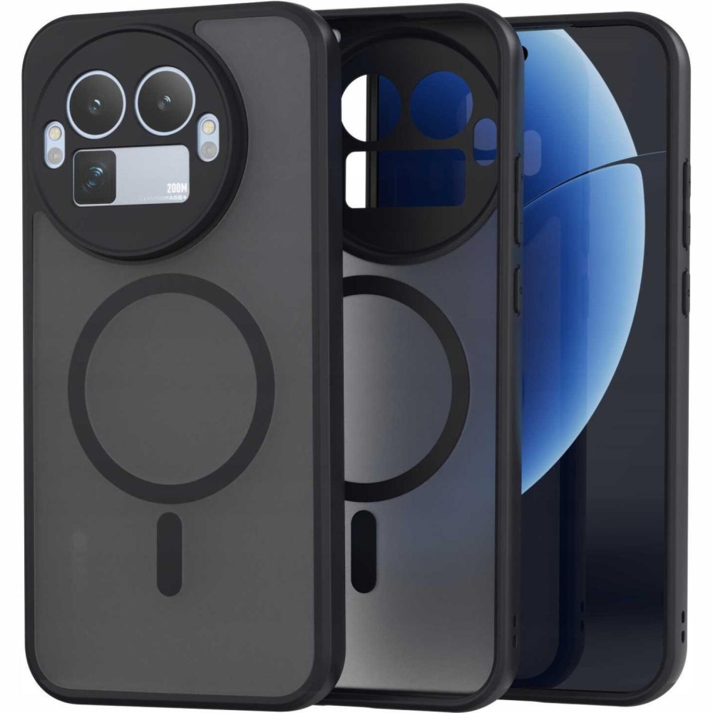 Θήκη Realme GT 8 Pro Spacecase Hybrid MagSafe Σκληρή Ημιδιάφανη με MagSafe - Black (5905719138783)