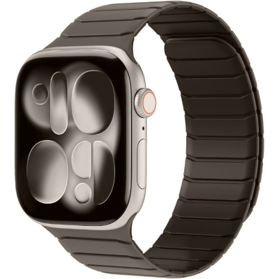 Λουράκι Apple Watch Ultra/SE/11/10/9/8/7/6/5/4 (49/46/45/44mm) Buddi Fuse Μαγνητικό Σιλικόνης - Gray (8719246551048)