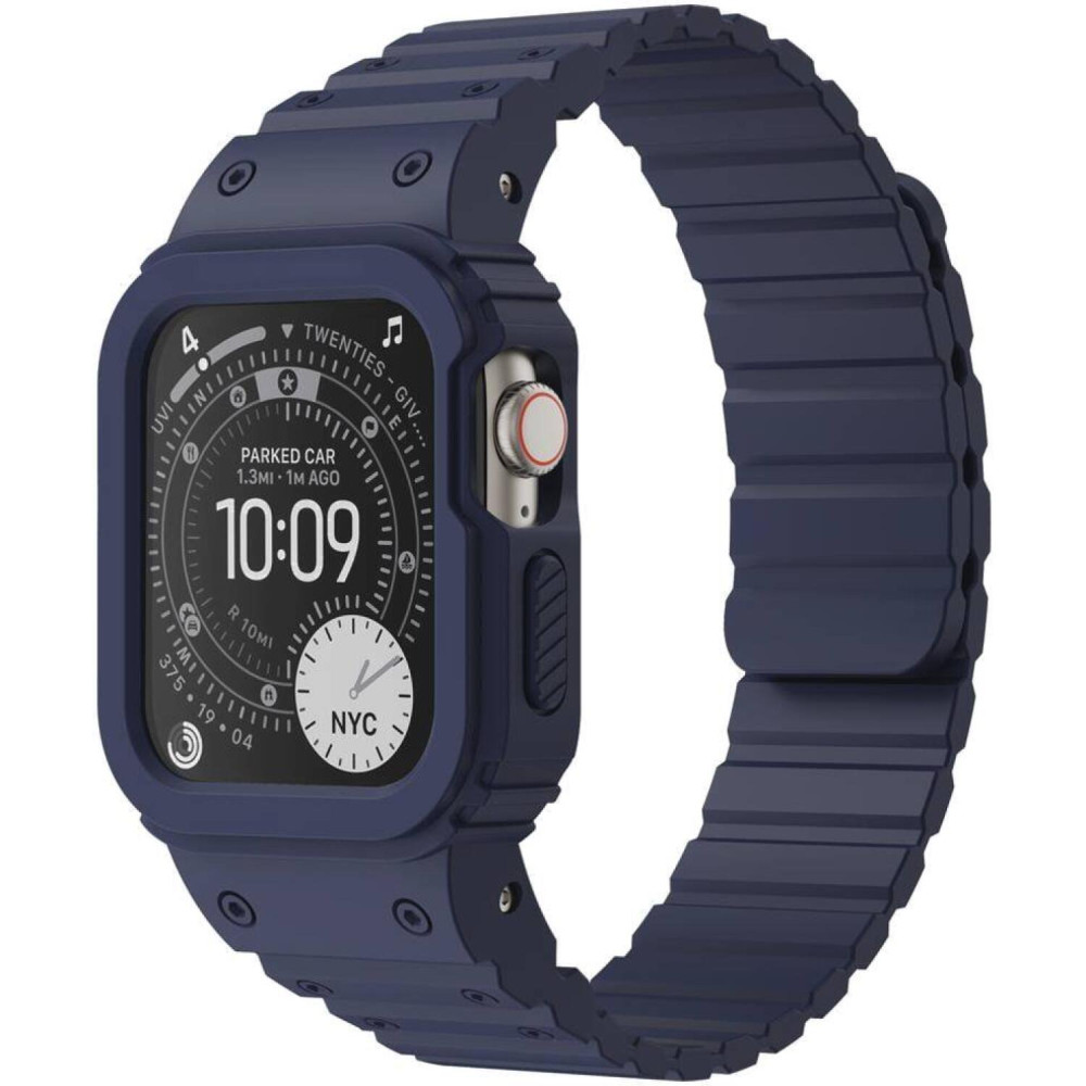Θήκη Apple Watch Ultra 3 / Ultra 2 / Ultra 1 49mm Buddi Forge Unibody Μαγνητικό Σιλικόνης - Blue (8719246551536)