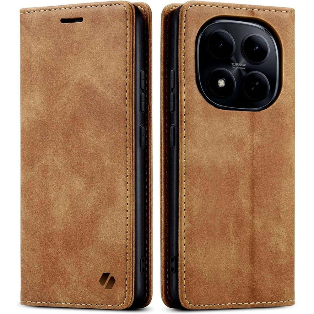 Θήκη Xiaomi Redmi Note 15 Pro 5G Spacecase Wallet Πορτοφόλι - Light Brown (5905719139063)