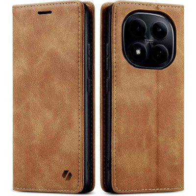 Θήκη Xiaomi Redmi Note 15 Pro 5G Spacecase Wallet Πορτοφόλι - Light Brown (5905719139063)