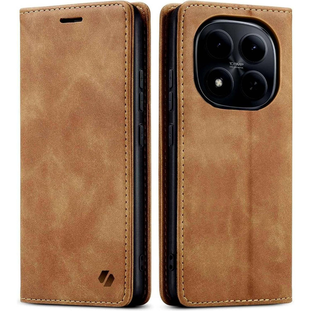 Θήκη Xiaomi Redmi Note 15 Pro Plus / Poco M8 Pro Spacecase Wallet Πορτοφόλι - Light Brown (5905719139100)