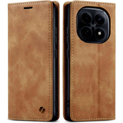 Θήκη Xiaomi Redmi Note 15 / Poco M8 Spacecase Wallet Πορτοφόλι - Light Brown (5905719139025)
