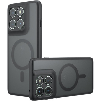 Θήκη Motorola Edge 60 Pro Techsuit PureFrost Σκληρή Ημιδιάφανη με MagSafe - Frosted Black (5949419320321)