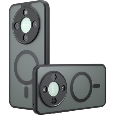 Θήκη Honor Magic6 Lite Techsuit PureFrost Σκληρή Ημιδιάφανη με MagSafe - Frosted Black (5949419320833)