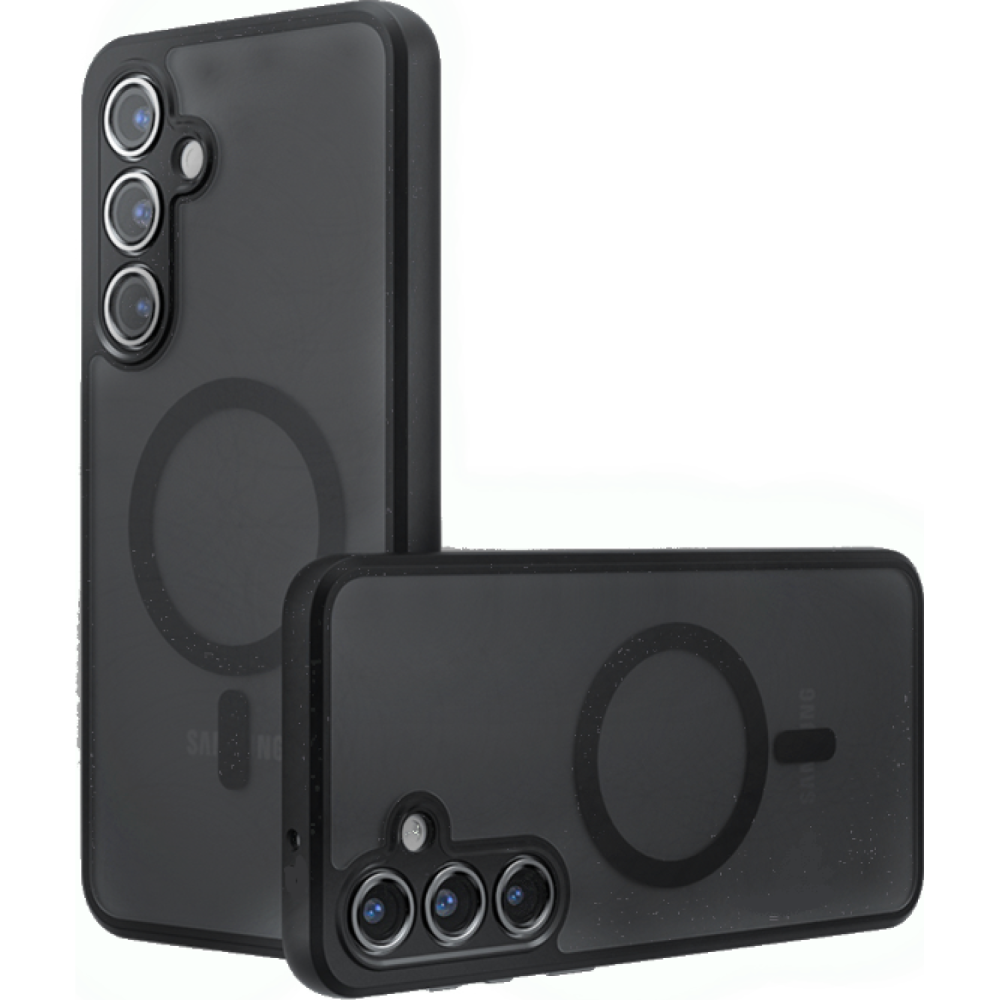 Θήκη Samsung Galaxy A35 Techsuit PureFrost Σκληρή Ημιδιάφανη με MagSafe - Frosted Black (5949419321168)