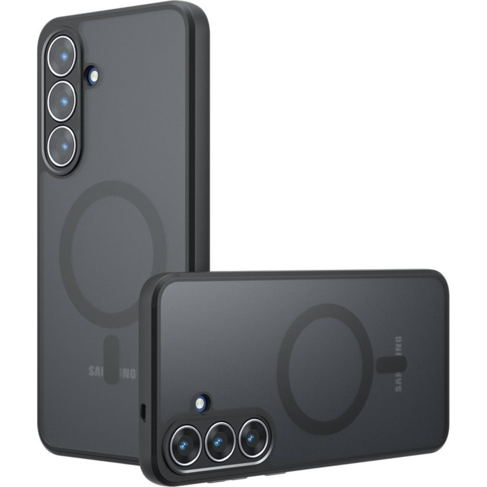 Θήκη Samsung Galaxy S25 FE Techsuit PureFrost Σκληρή Ημιδιάφανη με MagSafe - Frosted Black (5949419335912)