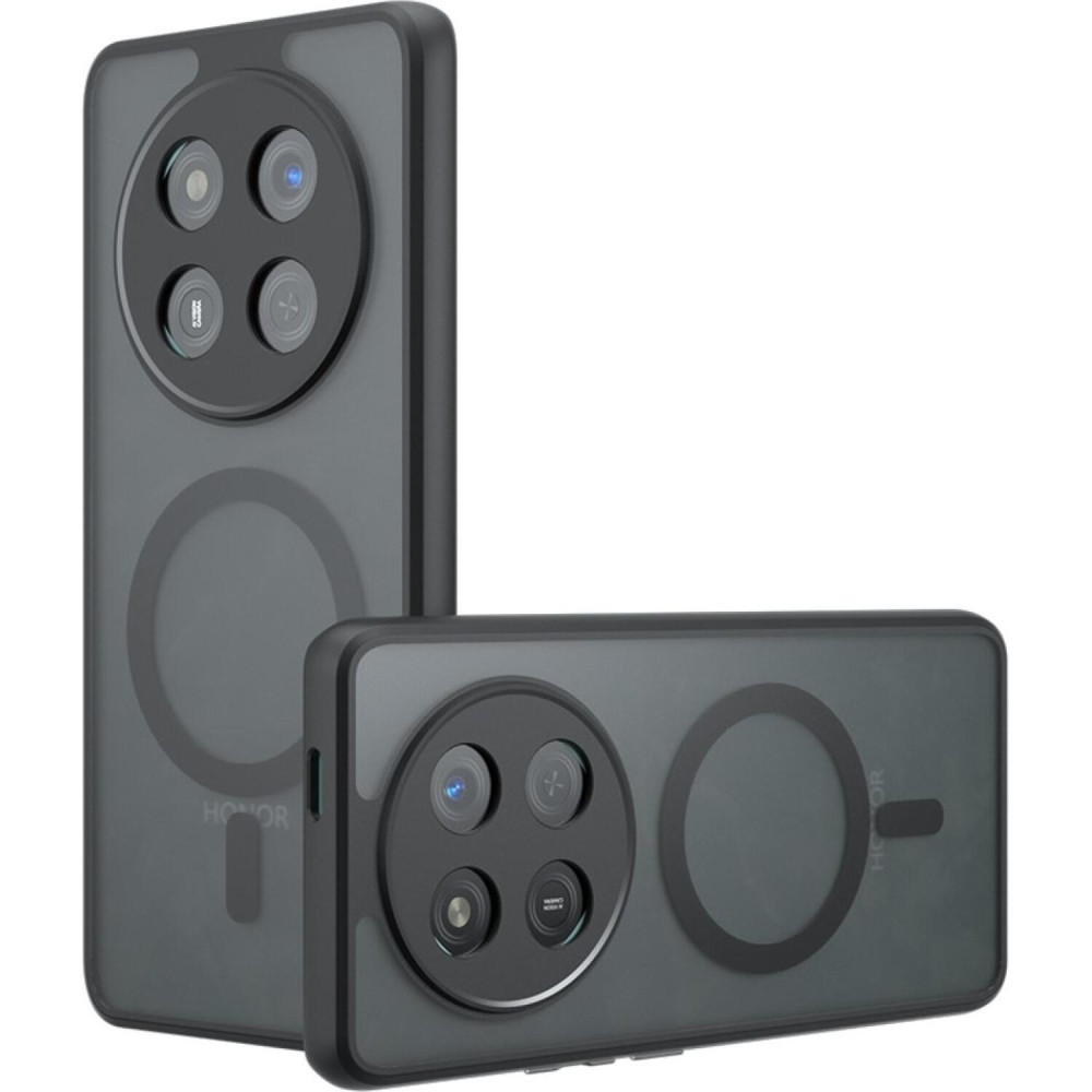 Θήκη Honor Magic7 Lite Techsuit PureFrost Σκληρή Ημιδιάφανη με MagSafe - Frosted Black (5949419320772)