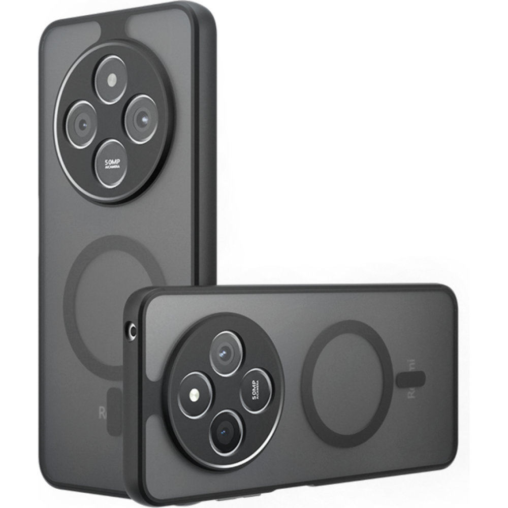 Θήκη Xiaomi Redmi 14C / Poco C75 Techsuit PureFrost Σκληρή Ημιδιάφανη με MagSafe - Frosted Black (5949419320635)