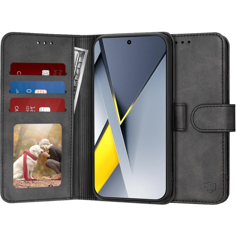 Θήκη Xiaomi Poco F8 Pro Techsuit Diary Book Πορτοφόλι - Black (5949419350441)