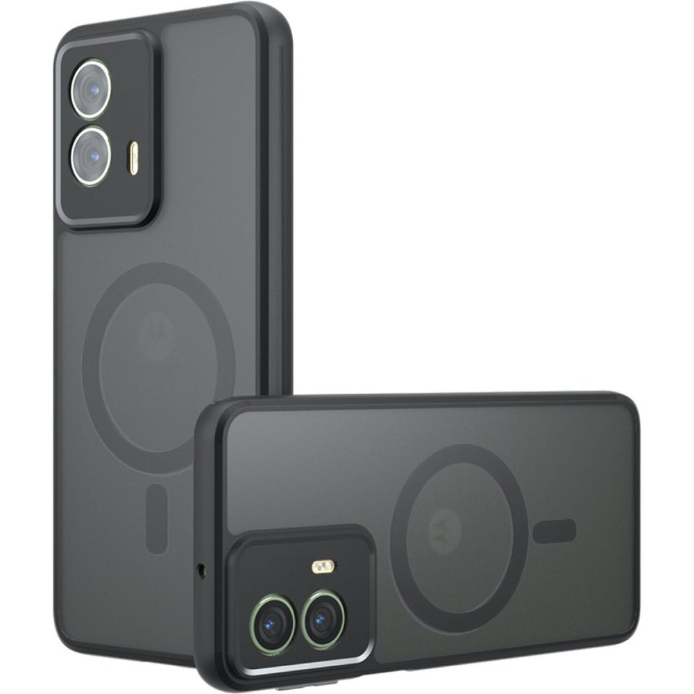 Θήκη Motorola Moto G85 Techsuit PureFrost Σκληρή Ημιδιάφανη με MagSafe - Frosted Black (5949419320383)