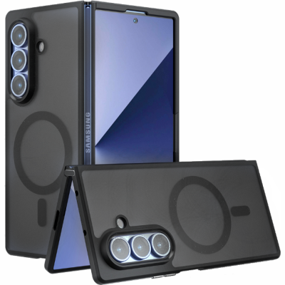 Θήκη Samsung Galaxy Z Fold7 Techsuit PureFrost Σκληρή Ημιδιάφανη με MagSafe - Frosted Black (5949419320895)