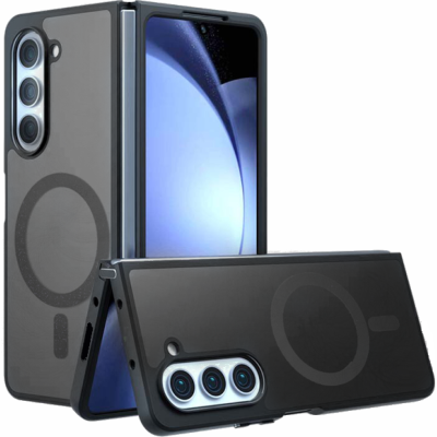 Θήκη Samsung Galaxy Z Fold6 Techsuit PureFrost Σκληρή Ημιδιάφανη με MagSafe - Frosted Black (5949419320918)