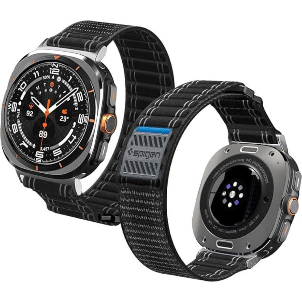Λουράκι Samsung Galaxy Watch Ultra 2025 / 2024 47mm Spigen WBF0 Υφασμάτινο - Black (AMP10146)
