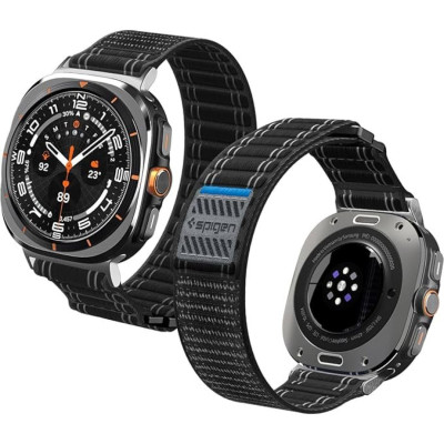 Λουράκι Samsung Galaxy Watch Ultra 2025 / 2024 47mm Spigen WBF0 Υφασμάτινο - Black (AMP10146)