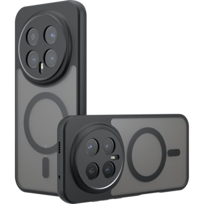 Θήκη Honor Magic8 Pro Techsuit PureFrost Σκληρή Ημιδιάφανη με MagSafe - Frosted Black (5949419338982)