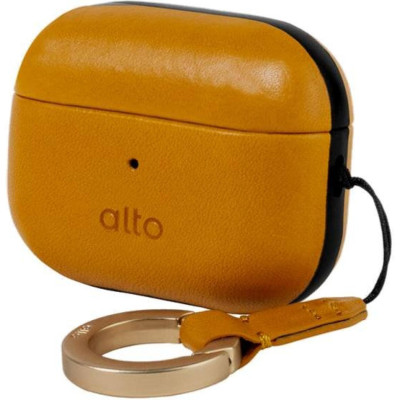 Θήκη AirPods Pro 2nd Gen Alto Premium Leather Case Ανθεκτική Σκληρή Δερμάτινη - Caramel Brown (APR22-CAR)