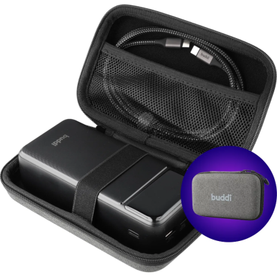 Θήκη για Powerbank Buddi Organizer Medium και Καλώδια 17 x 10 x 5 cm 5 Έτη Εγγύηση - Grey (8719246504396)