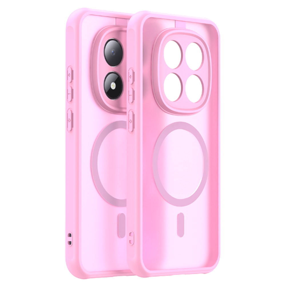 Θήκη Xiaomi Redmi Note 15 Pro 5G Techsuit HaloFrost II MagSafe Σκληρή Ημιδιάφανη με MagSafe - Pink (5949419358195)