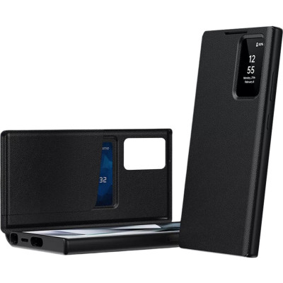 Θήκη Samsung Galaxy S26 Ultra Techsuit SmartView Series Flip με Ενεργό Πορτάκι - Black (5949419350564)