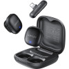Ασύρματα Μικρόφωνα Πέτου Acefast R1 Σετ με Δέκτη Lightning / Θήκη Φόρτισης & AI Noise Reduction - Black (6974316285250)