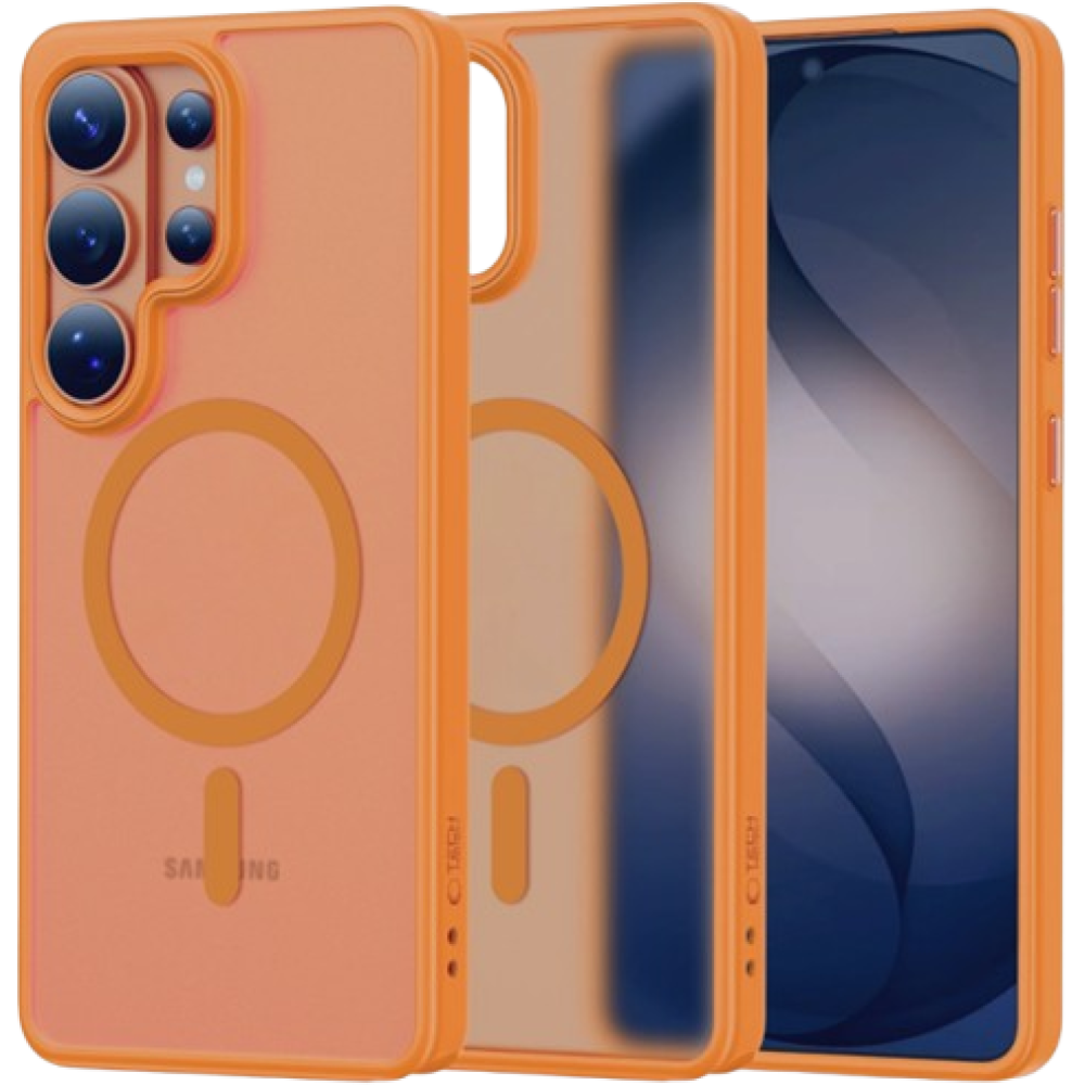 Θήκη Samsung Galaxy S26 Ultra Tech-Protect MagMat Σκληρή Ημιδιάφανη με MagSafe - Matte Orange (5906302390762)