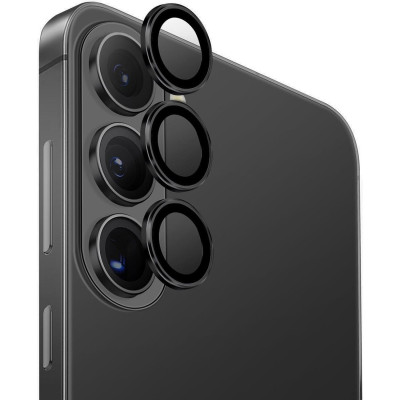 Tempered Glass Samsung Galaxy S26 / S26 Plus Uniq Optix AluGuard Αντιχαρακτικό Γυαλί Προστασίας με Αλουμίνιο για Φακό Κάμερας - Midnight Black (UNIQ-GS26-26P-ALENSBLK)