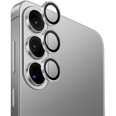 Tempered Glass Samsung Galaxy S26 / S26 Plus Uniq Optix AluGuard Αντιχαρακτικό Γυαλί Προστασίας με Αλουμίνιο για Φακό Κάμερας - Sterling Silver (UNIQ-GS26-26P-ALENSSIL)