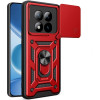 Θήκη Xiaomi Redmi Note 15 Pro 5G Bodycell Armor Slide Ανθεκτική με Κάλυμμα για την Κάμερα & Μεταλλικό Ring Holder - Red (5206015085857)