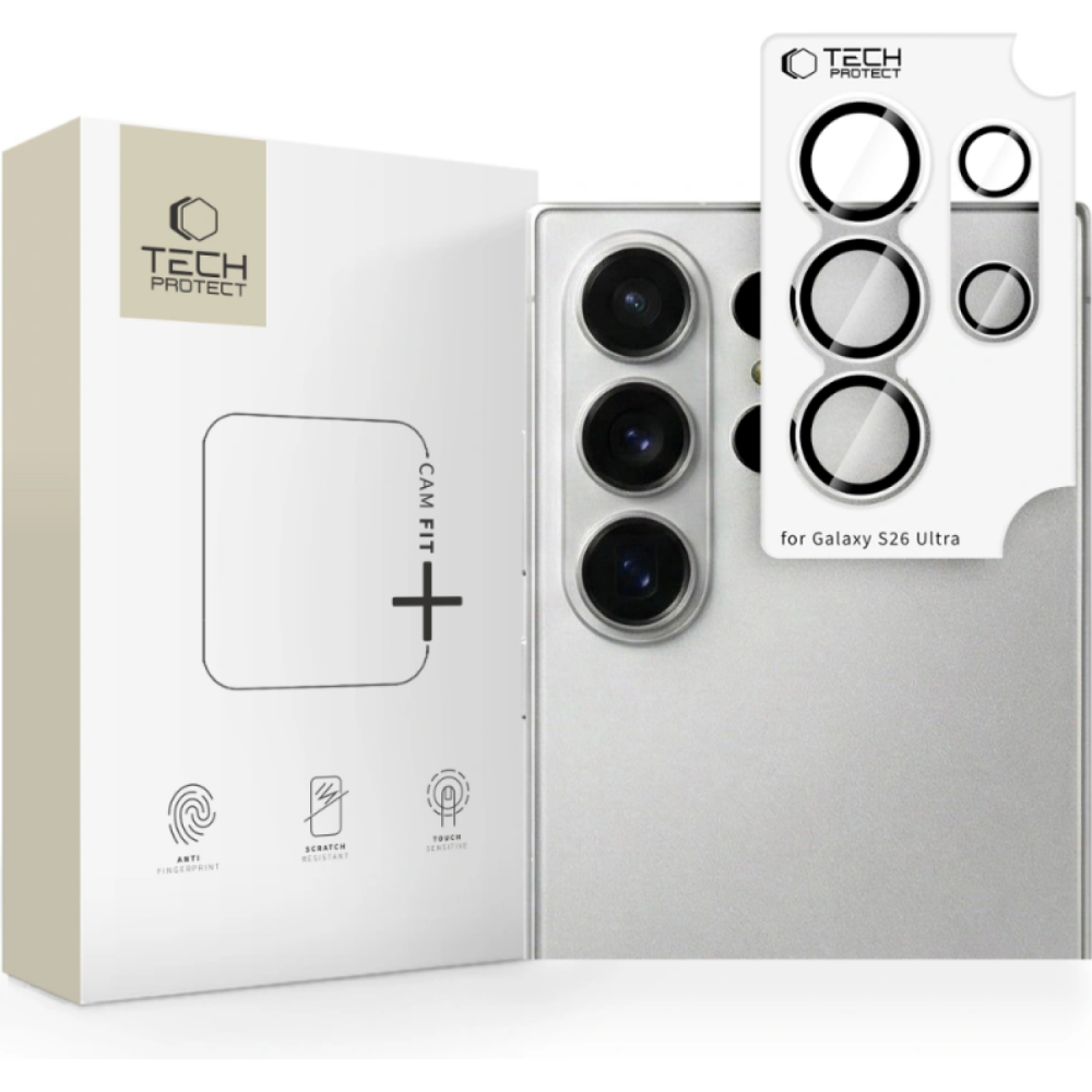 Tempered Glass Samsung Galaxy S26 Ultra Tech-Protect Camring Fit+ Αντιχαρακτικό Γυαλί Προστασίας για Φακό Κάμερας - Clear (5906302353231)