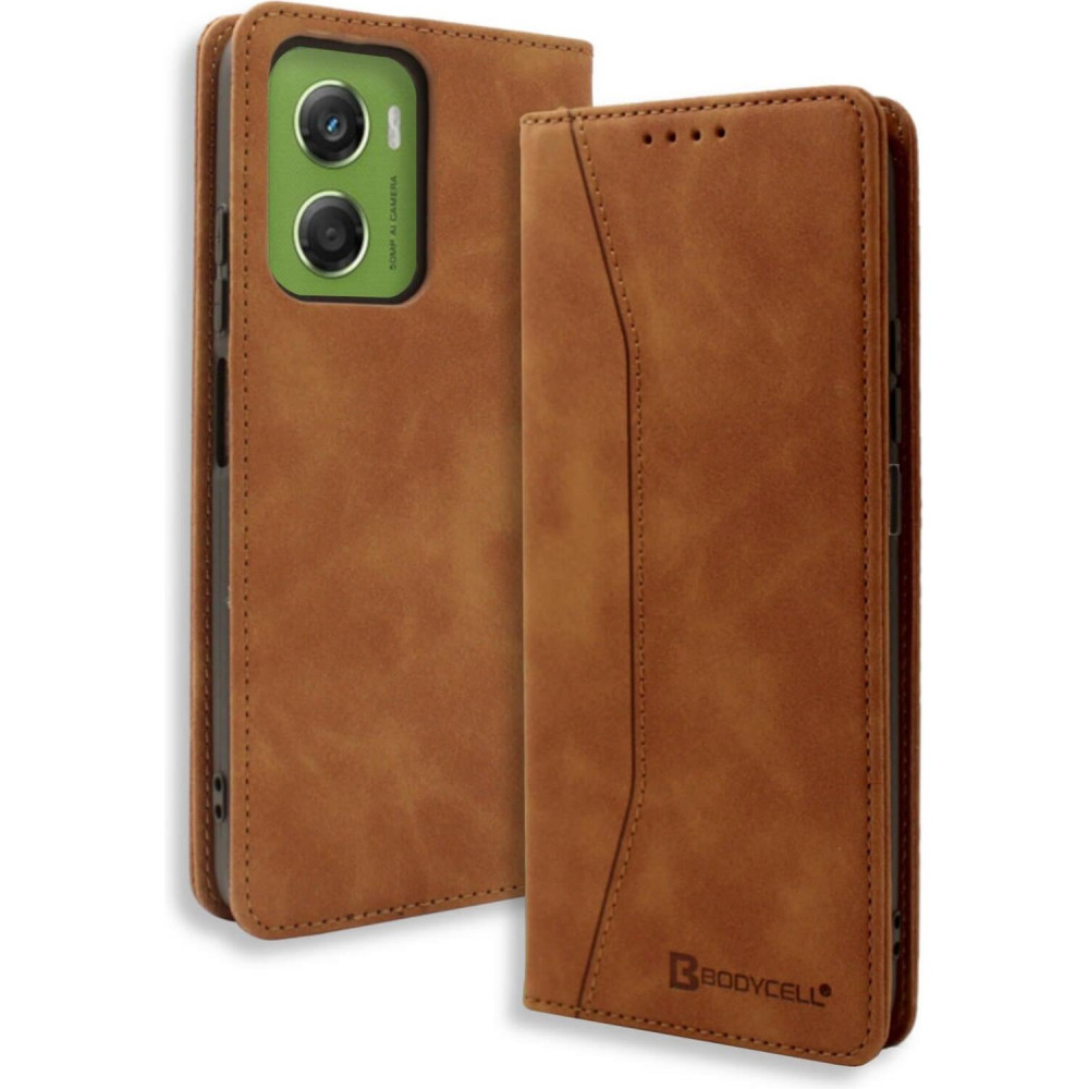 Θήκη Motorola Moto G06 Bodycell Book Case Πορτοφόλι - Brown (5206015084997)