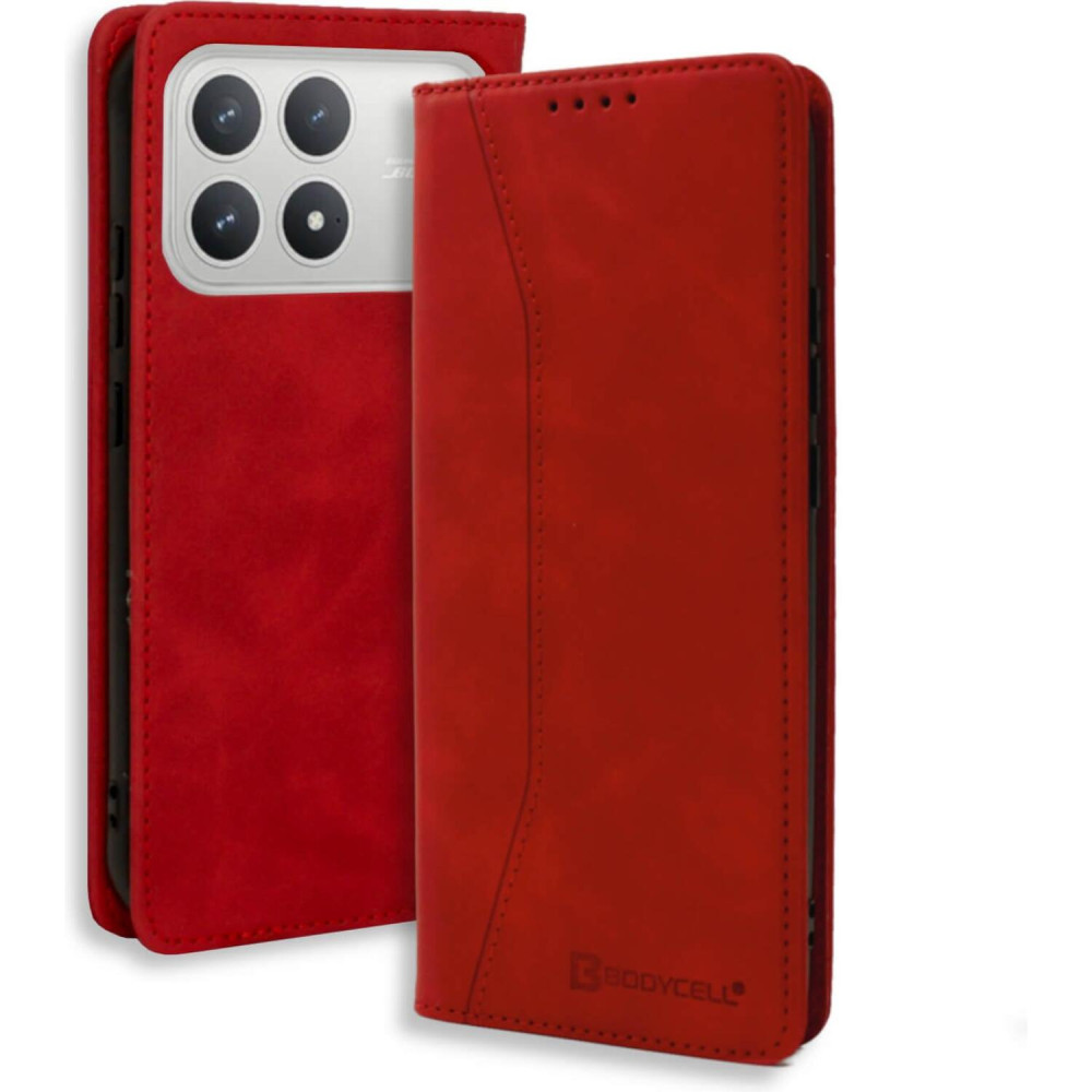Θήκη Xiaomi Poco F8 Pro Bodycell Book Case Πορτοφόλι - Red (5206015085628)