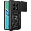 Θήκη Xiaomi Redmi Note 15 / Poco M8 Bodycell Armor Slide Ανθεκτική με Κάλυμμα για την Κάμερα & Μεταλλικό Ring Holder - Black (5206015085789)