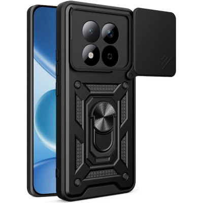 Θήκη Xiaomi Redmi Note 15 Pro Plus / Poco M8 Pro Bodycell Armor Slide Ανθεκτική με Κάλυμμα για την Κάμερα & Μεταλλικό Ring Holder - Black (5206015085871)