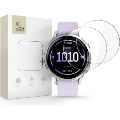 Μεμβράνη Προστασίας Garmin Venu 4 41mm Tech-Protect Hydro Flex+ Οθόνης 2 Τεμάχια - Clear (5906302392834)