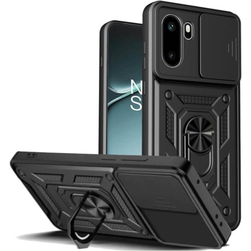 Θήκη OnePlus 15R Bodycell Armor Slide Ανθεκτική με Κάλυμμα για την Κάμερα & Μεταλλικό Ring Holder - Black (5206015085727)