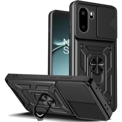 Θήκη OnePlus 15R Bodycell Armor Slide Ανθεκτική με Κάλυμμα για την Κάμερα & Μεταλλικό Ring Holder - Black (5206015085727)